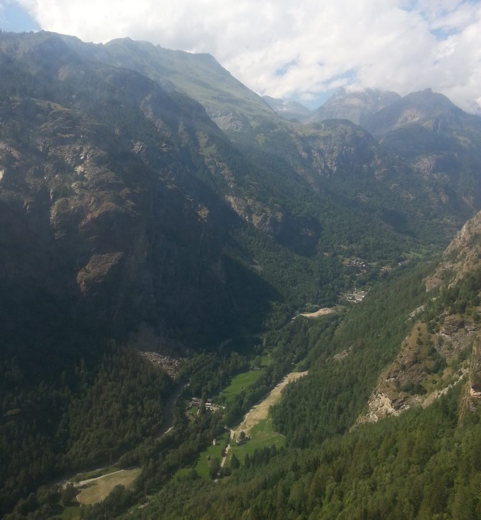 The valley from the air