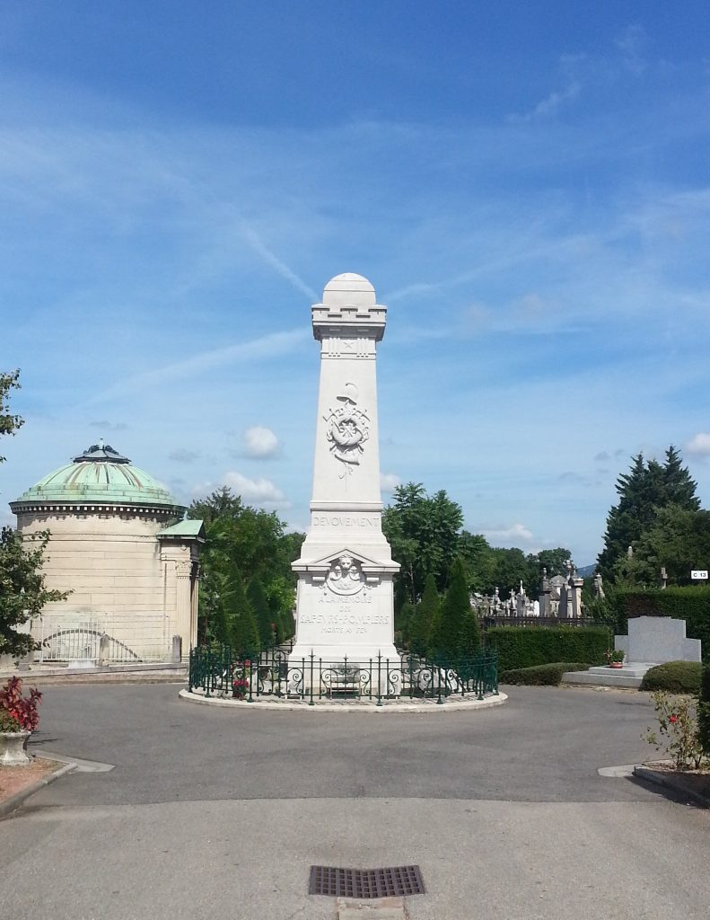 Monument in Loyasse Cemetery