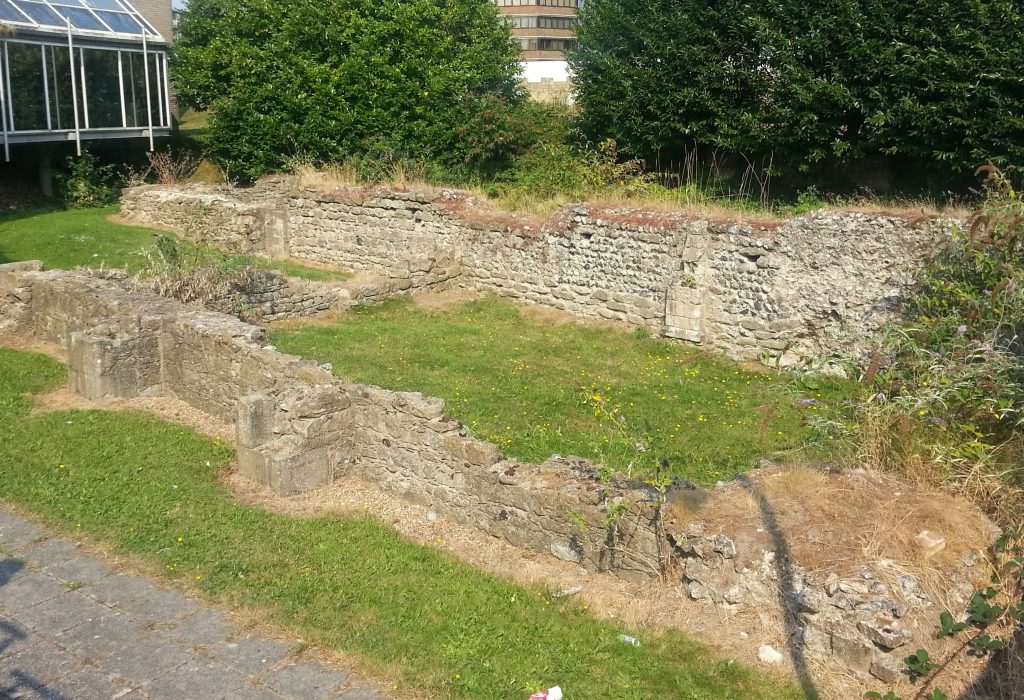 Remains of a once-grand church