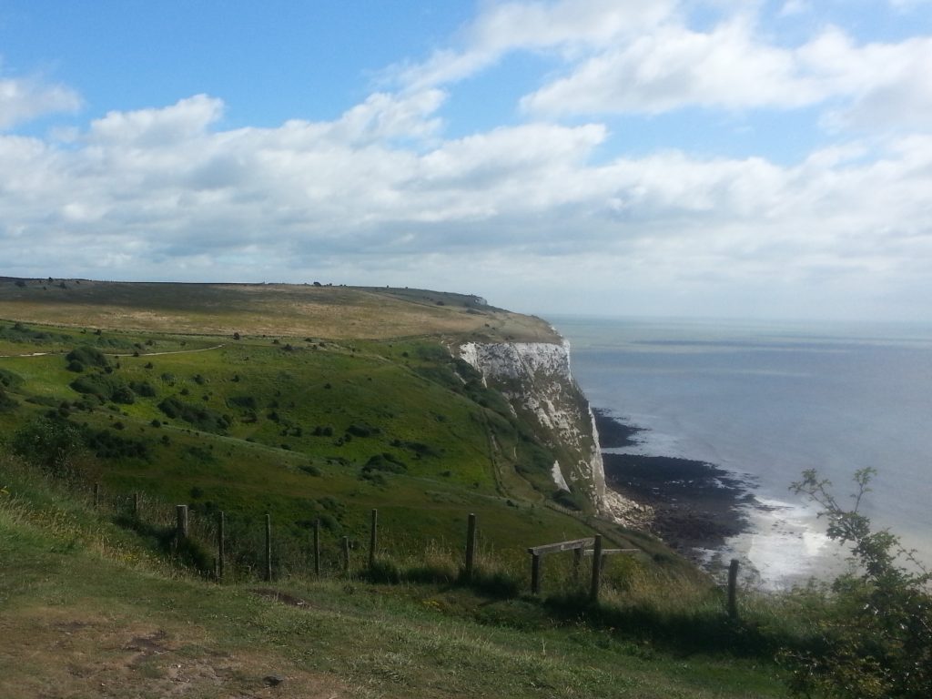 First view of the white cliffs