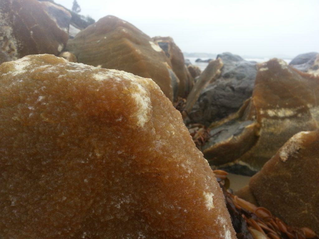 Scalenohedral calcite crystals