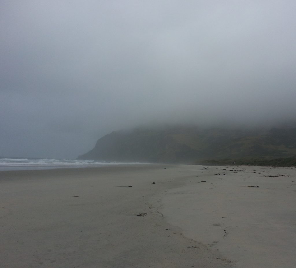 Boulder Beach on a rainy day