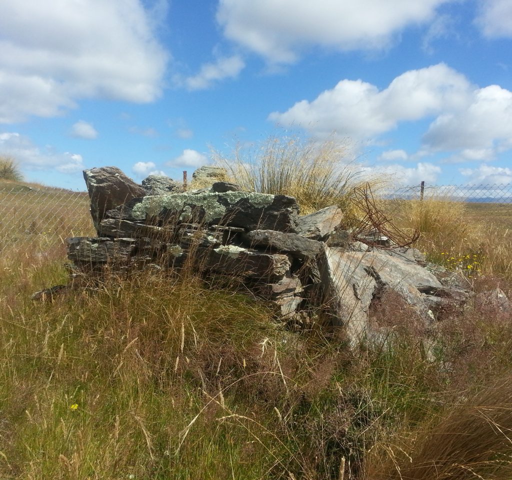 Fallen chimney at Nenthorn