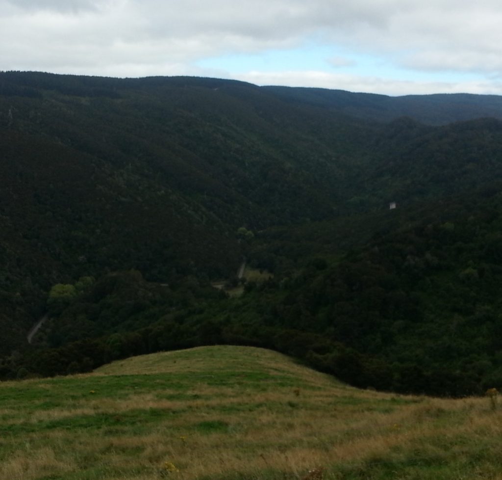 View towards the surge chamber