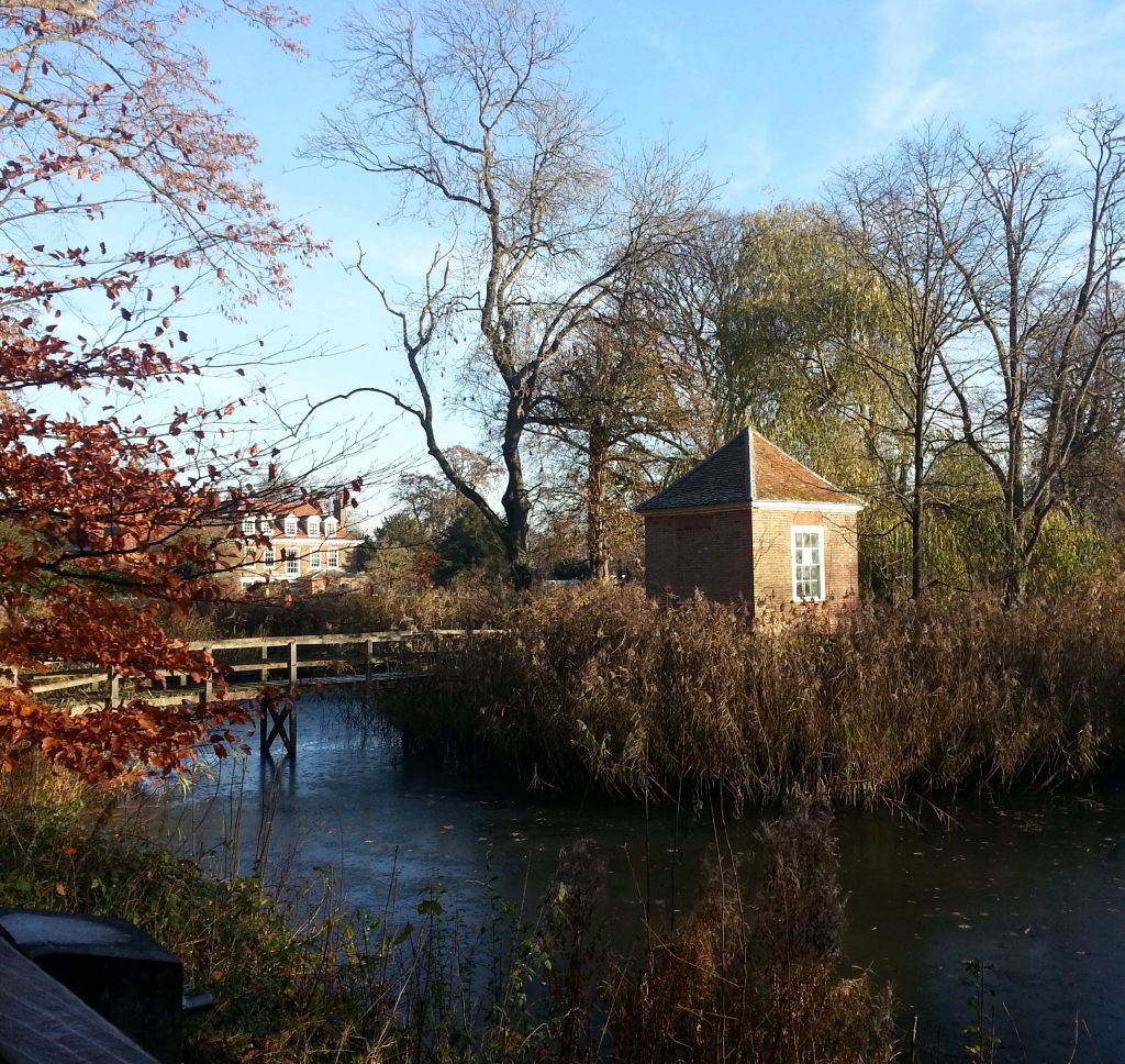 Pond on museum grounds