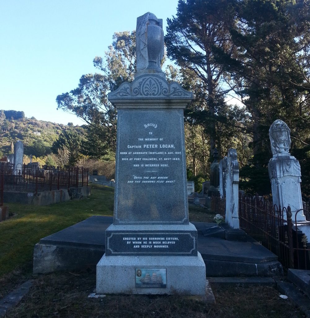 Headstone of Captain Peter Logan