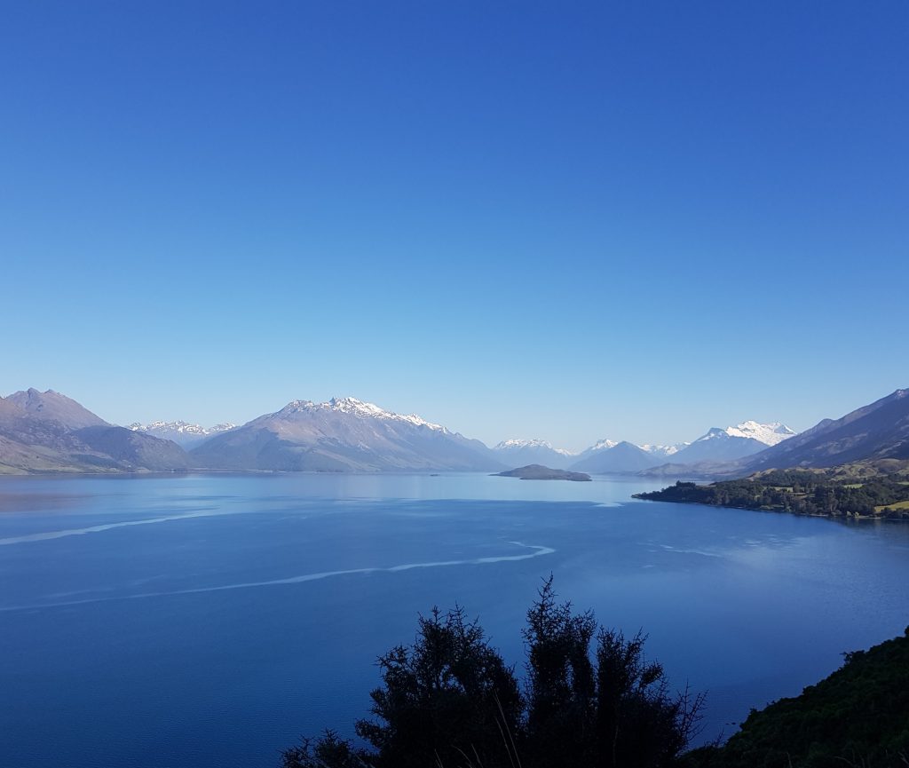 View of Lake Wakitipu from lookout
