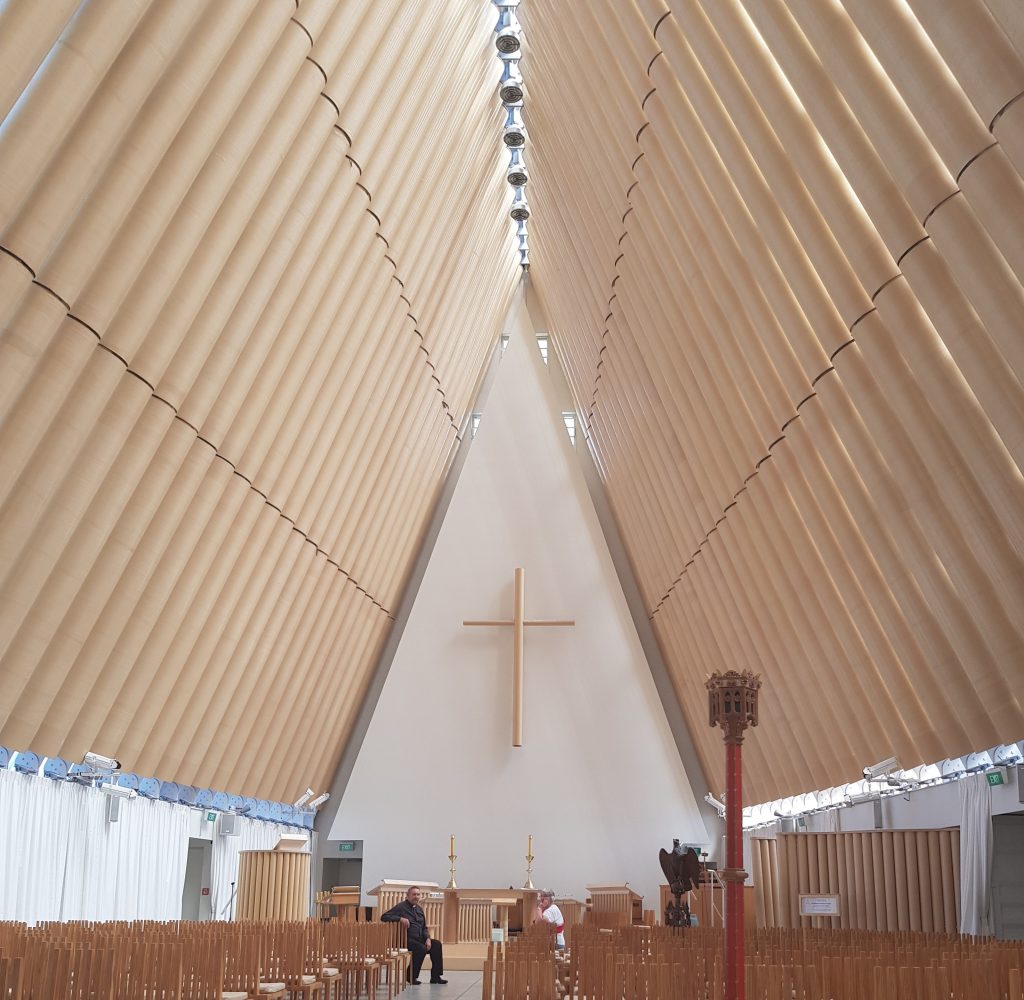 Interior of Cardboard Cathedral