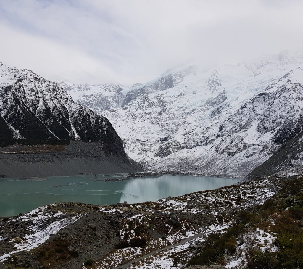 The head of Mueller Lake