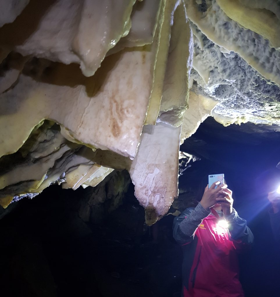 Stalactites in Luxmore Caves