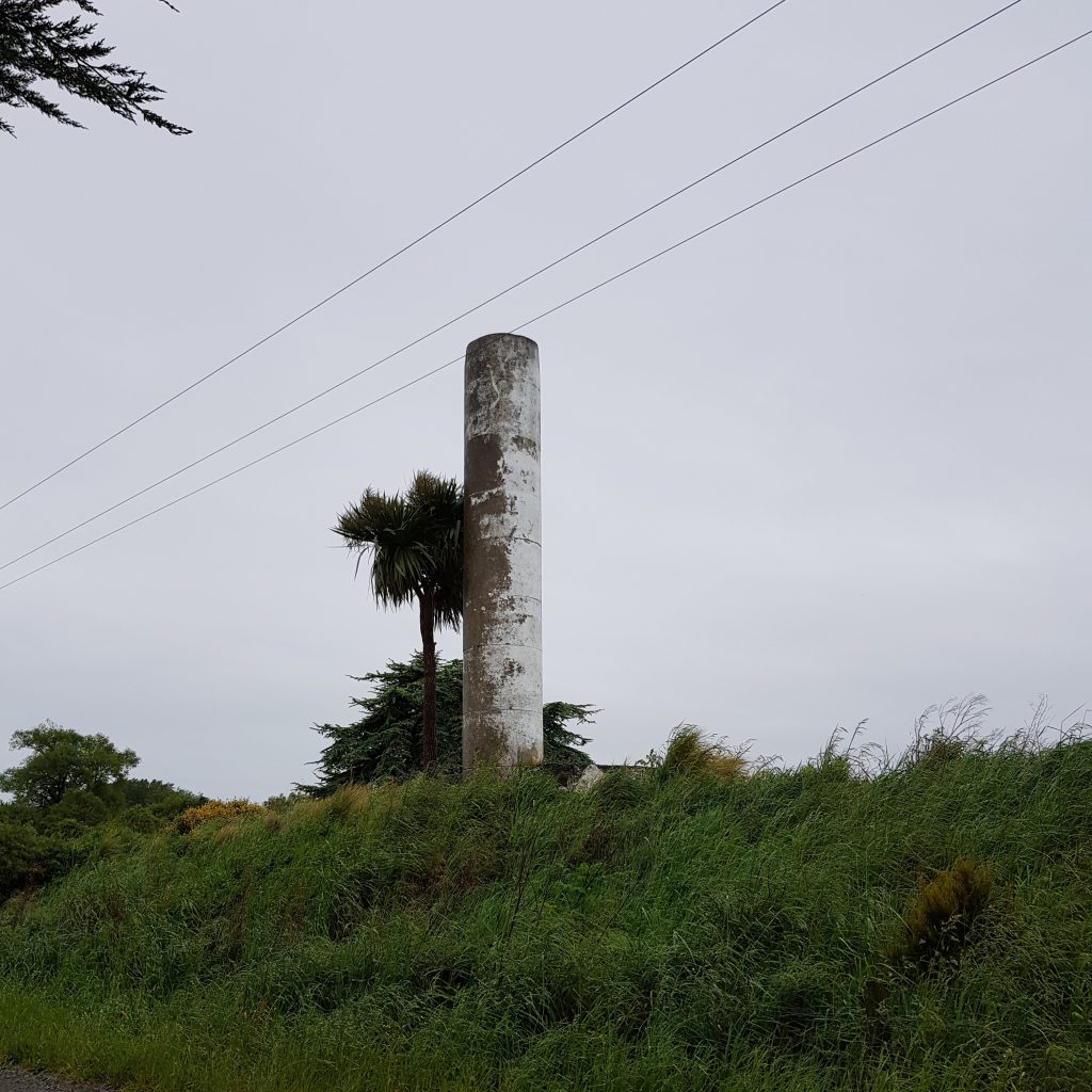 Mysterious pillar on Preeces Rd