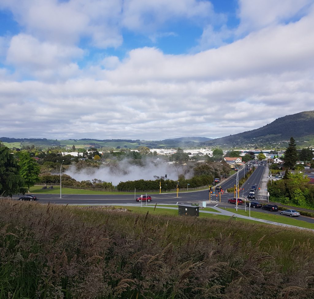 Kuirau Park from Pukeroa