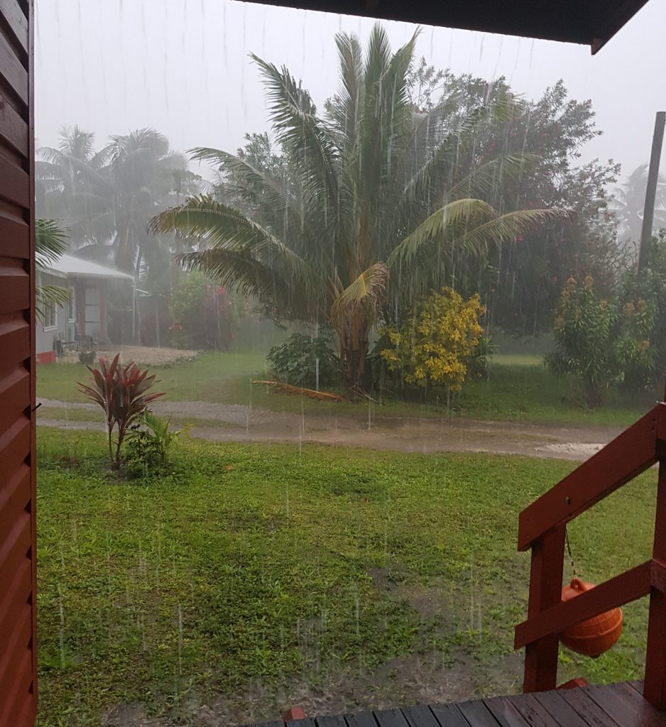 Rainstorm on Niue