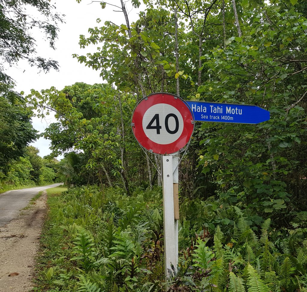 Sign for Motu Sea Track