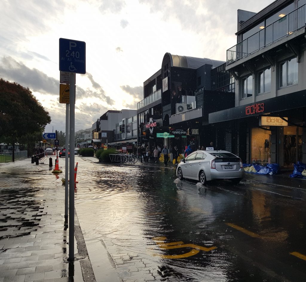 Queenstown in flood
