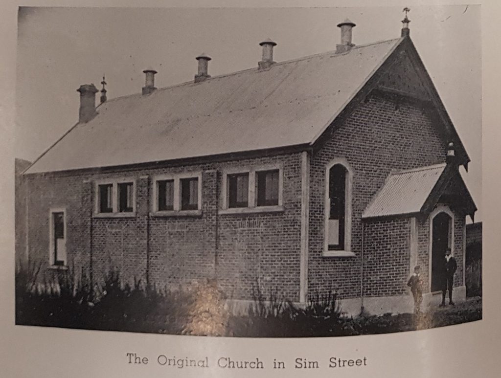 The original church in Sim Street