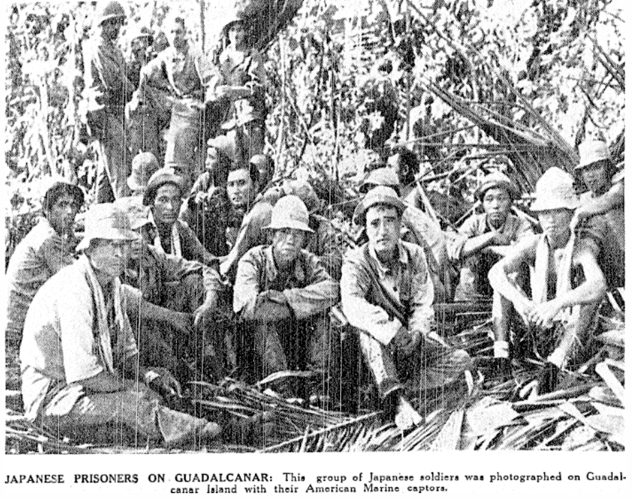 Japanese prisoners on Guadalcanal