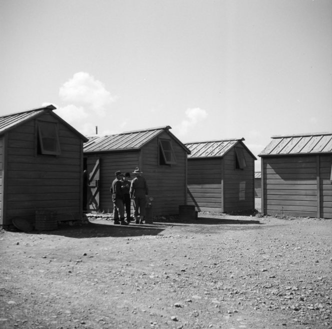 Japanese prisoner of war camp near Featherston. Ref: 1/4-000777-F. Alexander Turnbull Library, Wellington, New Zealand. /records/23215269